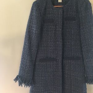 NORDSTROM boho dress coat fringe sleeve